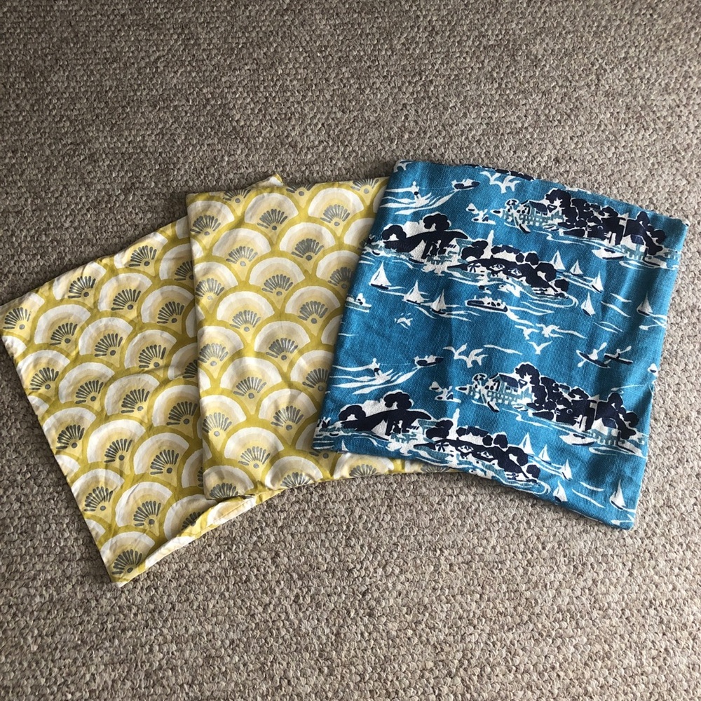 3 Serena & Lily pillow covers